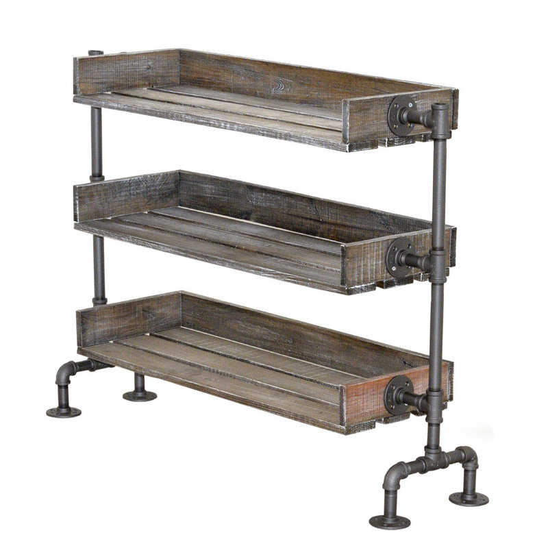 Lakeville 3 Piece Solid Wood Accent Shelf
