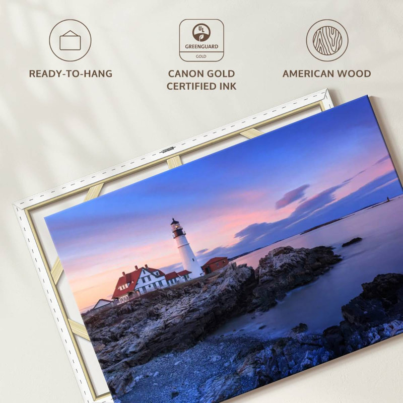 Aletra Portland Head Light Cliff, 8" H x 12" W