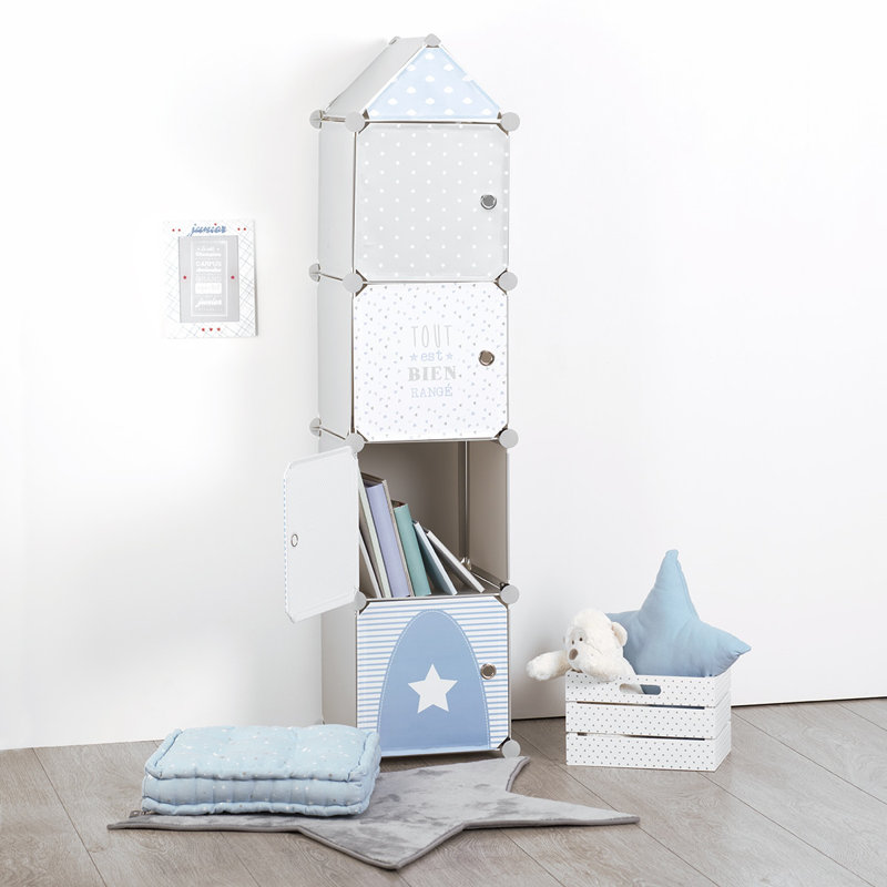Alli 139cm H X 34cm W Plastic / Acrylic Buildings & Architecture Kids Cube