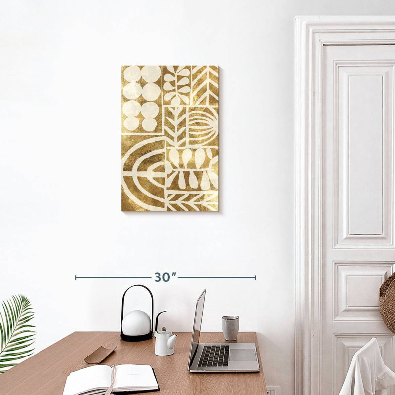 Avery Botanic Print Beige, 24" H x 16" W