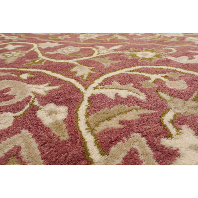 Hand Tufted Transitional Multi Size Pomegranate Oriental Area Rug, Rectangle 5' x 8'