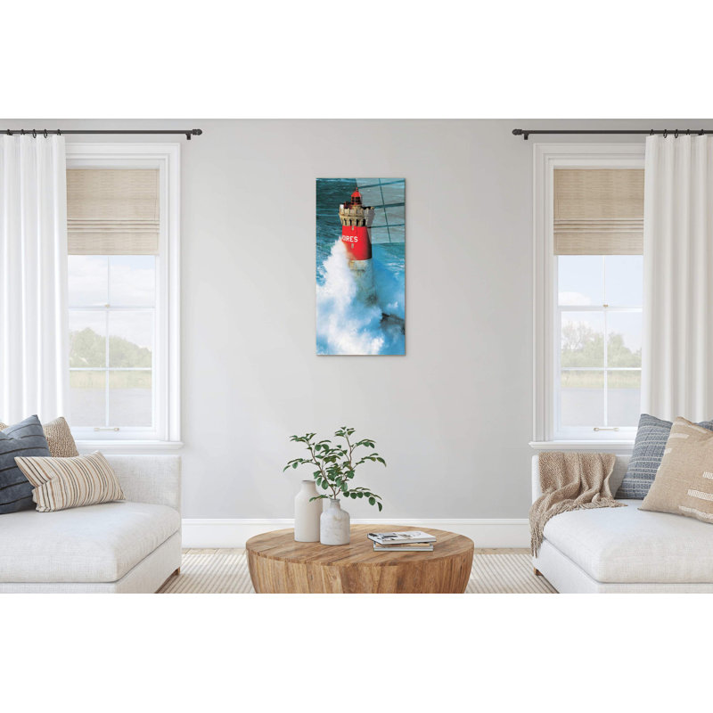 Lighthouse II By Art Studio 100cm H X 50cm W CrystalArt Material Acrylic Glass Effect, Frameless Panel Lightweight Ready to Hang