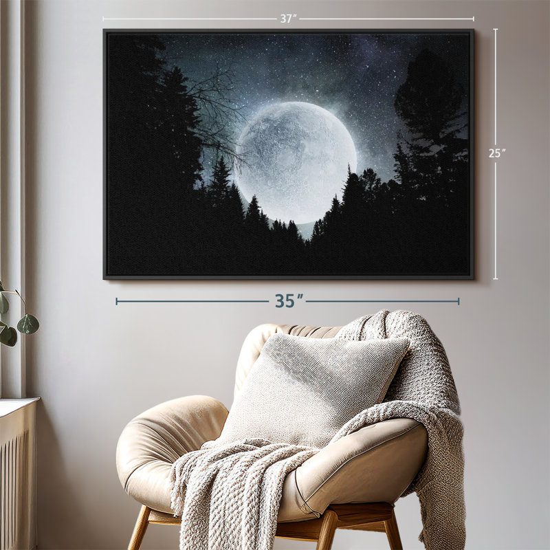 «Moon Outdoor Wall Art», H 25 po x l 37 po
