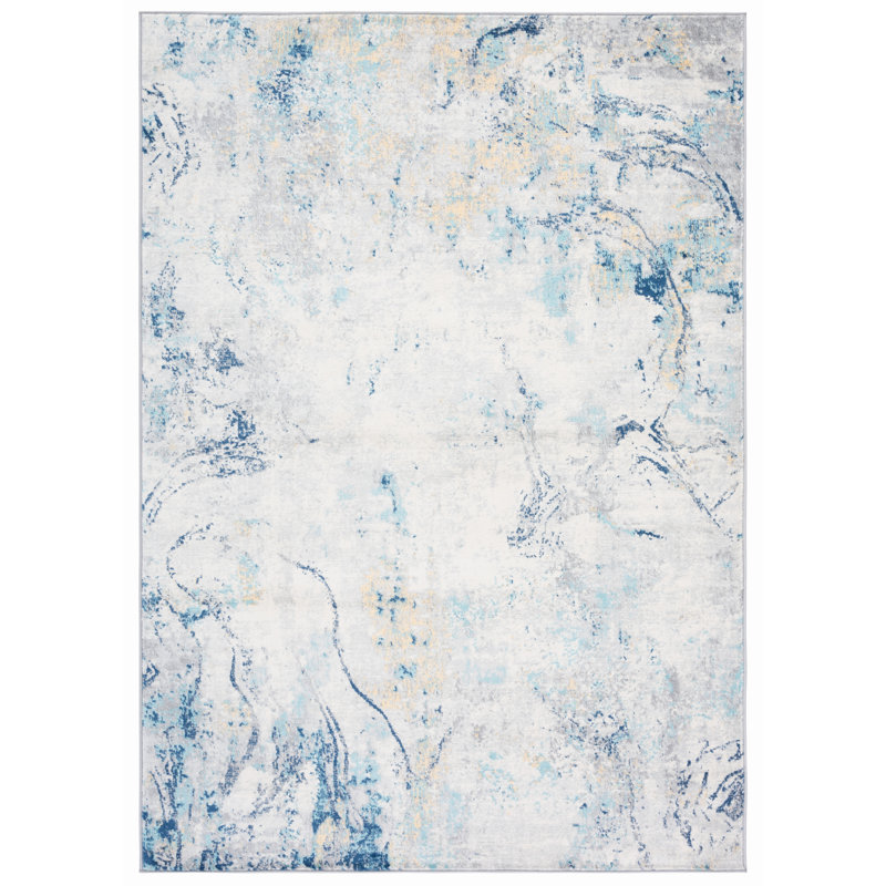 Jasper 100 Performance Abstract Rug, Rectangle 4' x 6'