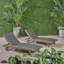 CHAISE Longe avec plateau escamotable