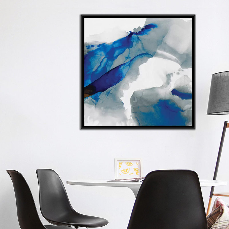 «Ephemeral III» par Sisa Jasper, reproduction sur toile tendue sur châssis, H 18 po x l 18 po x P 1,5 po, Pas de tapis