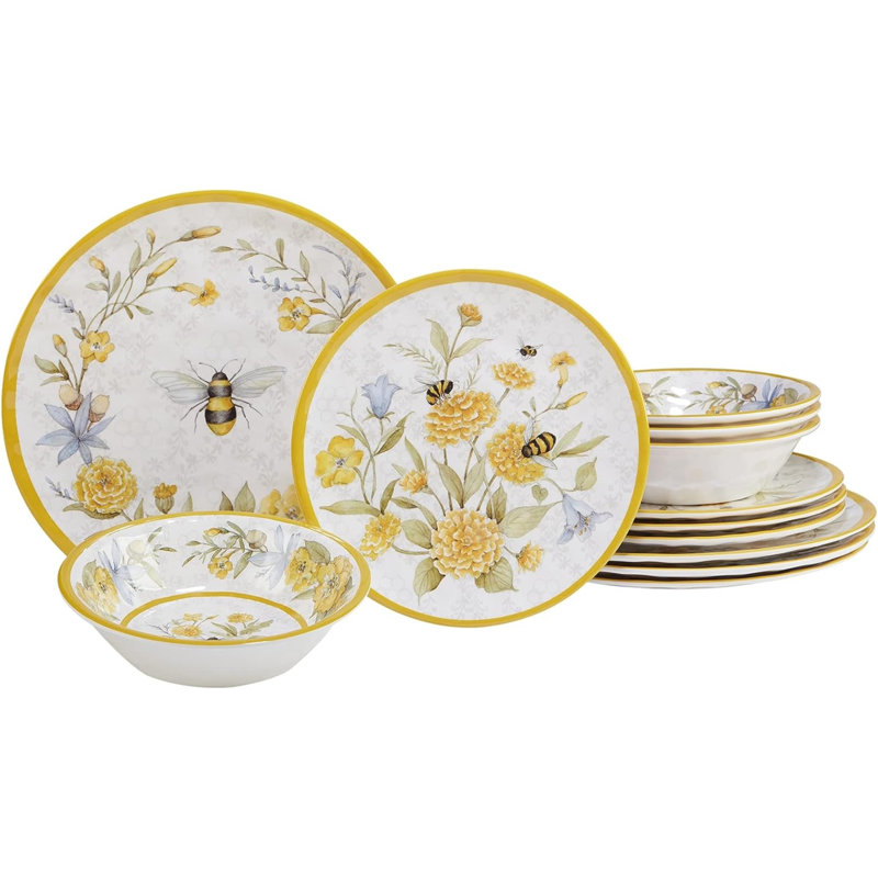 Service de table 12 pièces Certified International Bee Sweet