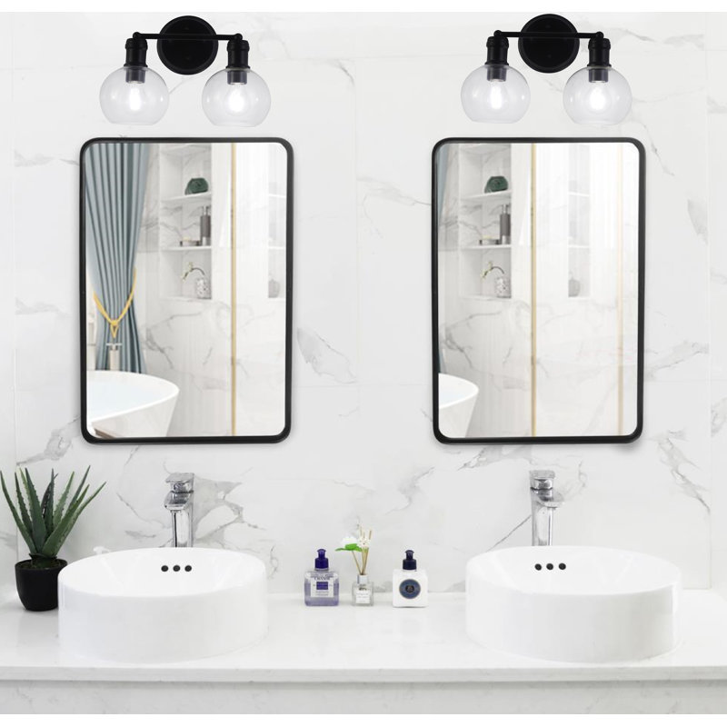 Applique murale pour salle de bain 2 lumières Abell Transition