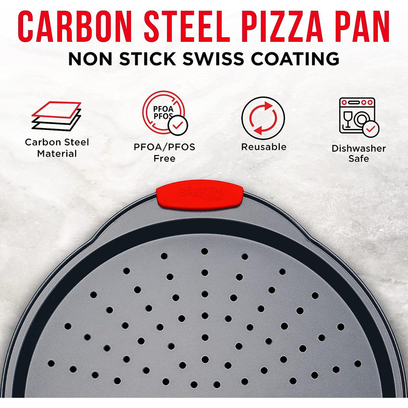Lifemaster Non-Stick Steel Pizza Pan