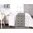 Ambesonne Abstract Bed Runner Abstract Geometric Circle Eggshell Charcoal Grey-106937014