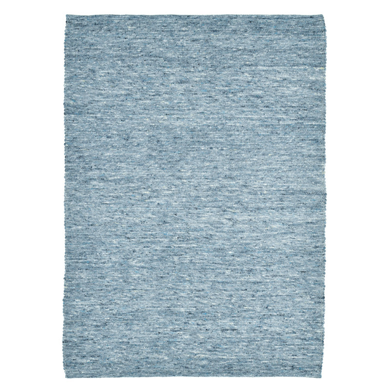 Hand Woven Wool Blue Indoor Rug, Rectangle 190 x 290cm