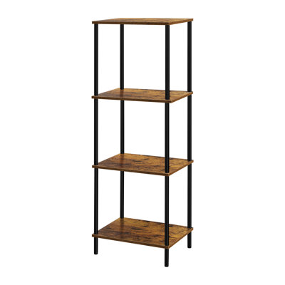 4 - Tier Black Storage Shelf