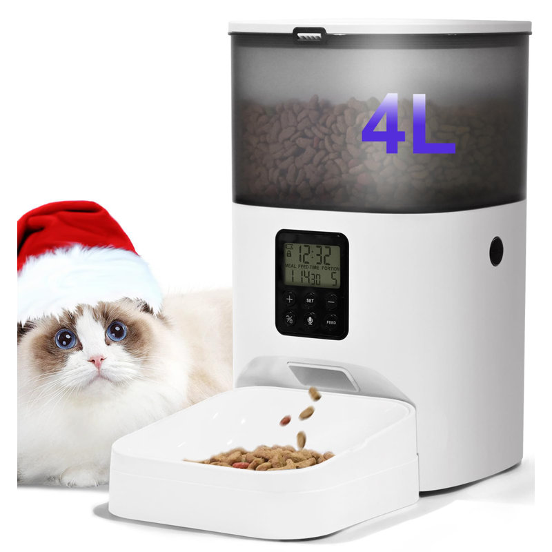 Distributeur automatique de nourriture pour chat 4L
