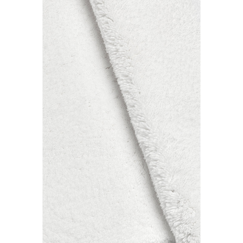 Deep Pile Bath Rug, White