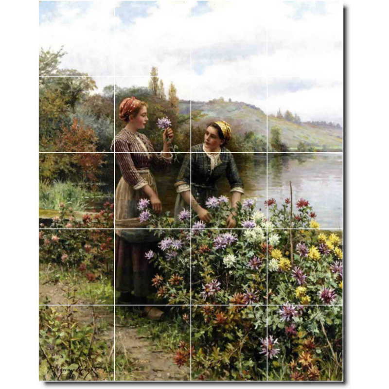 Carreau de céramique décorative 24 po x 30 po 6 po x 6 po, Jardin 05091