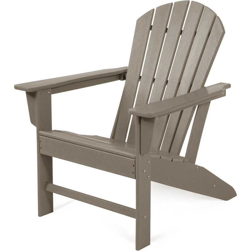 Chaise Adirondack en plastique Abril, Brun