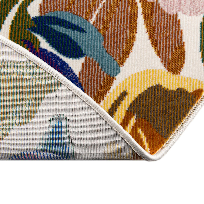 Floral Indoor Rug, Round 3'3"
