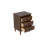 Spencer Three Drawer Solid Wood Nightstand Walnut