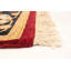 Tapis de zone en laine rouge foncé 9 pi x 11 pi 11 po one-of-kind à la main noué la new age 18/20 pako