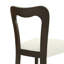Ensemble de 2 chaises de salle à manger sans accoudoirs (brun foncé + beige)-1857701394-1857701397