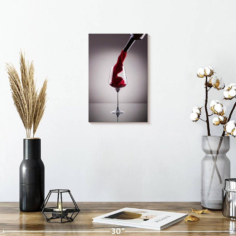 Yarlin Velvety Red Wine, 12" H x 8" W