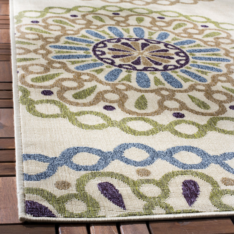 Centeno Performance Floral Indoor/Outdoor Area Rug, Rectangle 8' x 11'