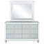 Commode 6 tiroirs avec miroir Metallic