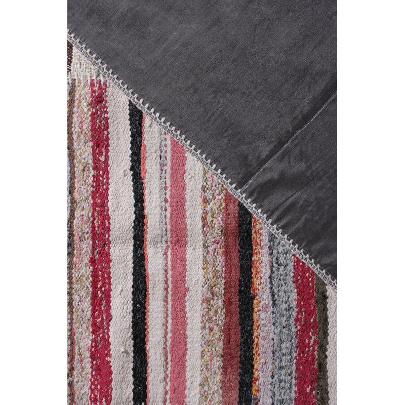 Tapis gris en laine noué à la main de conception unique 8 pi 11 po x 12 pi