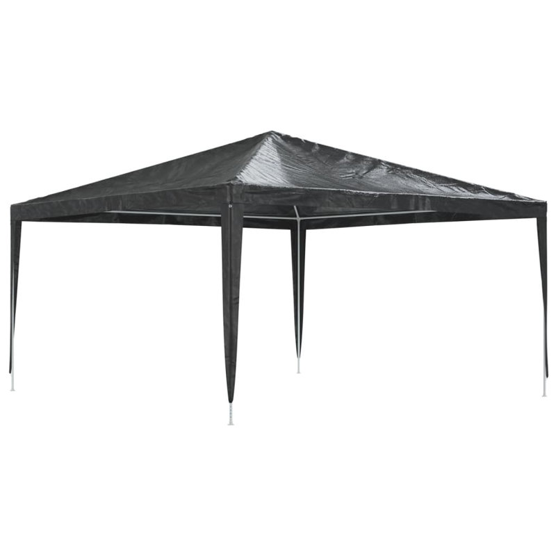 vidaXL Party Tent Anthracite Polyethylene 13.1 x 13.1 ft Durable, Anthracite, Anthracite