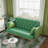 Modern Patterned Two-Seater Sofa With Soft Throw Pillows For Comfortable Seating