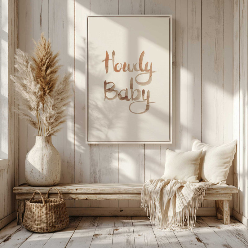 Howdy Baby, reproduction sur toile, Chrome poli, H 48,75 po x l 32,75 po