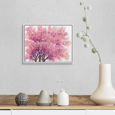 " Pink Cherry Blossom Tree I " Painting Print
