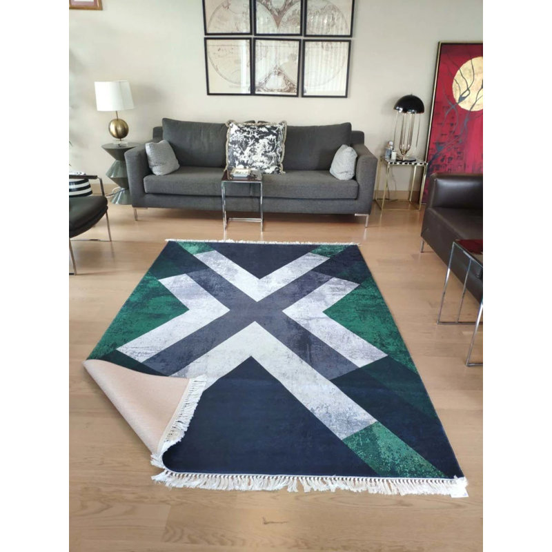 Tapis Maryemma avec envers antidérapant, Rectangle 2 pi 7 po x 8 pi 10 po