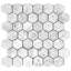 Bianco Carrara 2" x 2" Marble Honeycomb Mosaic Wall Tile