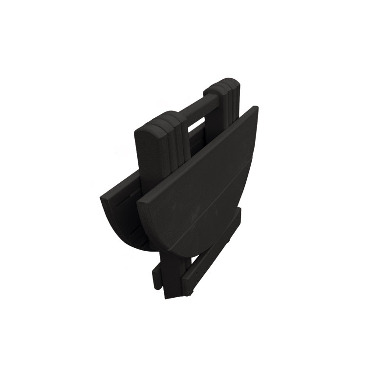 Table d'appoint pliante pour patio Phat Tommy, Noir