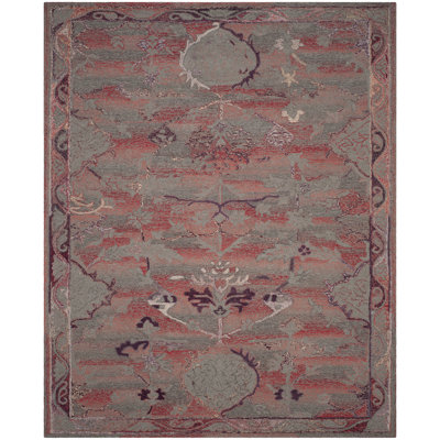 Vintage Oushak Hand Tufted Performance Abstract Rug