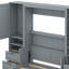 Lit escamotable Murphy avec placard, tiroirs et tablettes-737067304-737067305