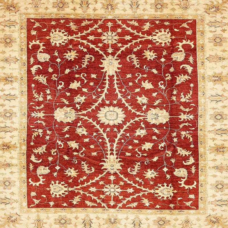 Tapis abstrait moderne 350, Carré 6 pi