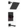 AquaSpa Dual-Function Tub Shower Faucet Set, Shower Trim Kit with Rain Shower Head and Valve