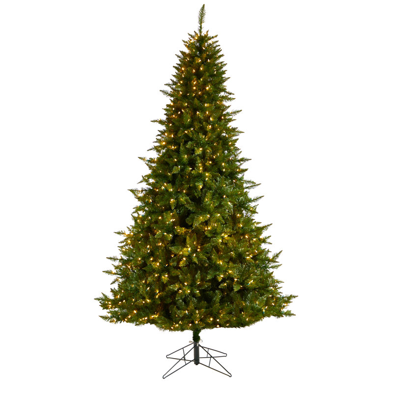 Lighted Artificial Christmas Tree, 9' H