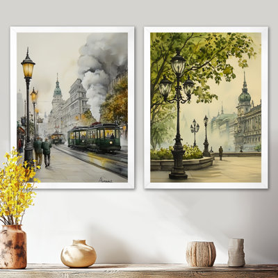 Vienna's Grand Imperial Architecture I - Vienna 2 Piece Canvas Wall Art