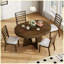 Ensemble de table de salle à manger extensible Modern Modern avec rallonge centrale amovible de 16 po-1533450425-1533450426