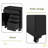 34.3" Mobile Tool Storage Cabinet - Garage Organizer With Lockable Compartment & 4 Drawers