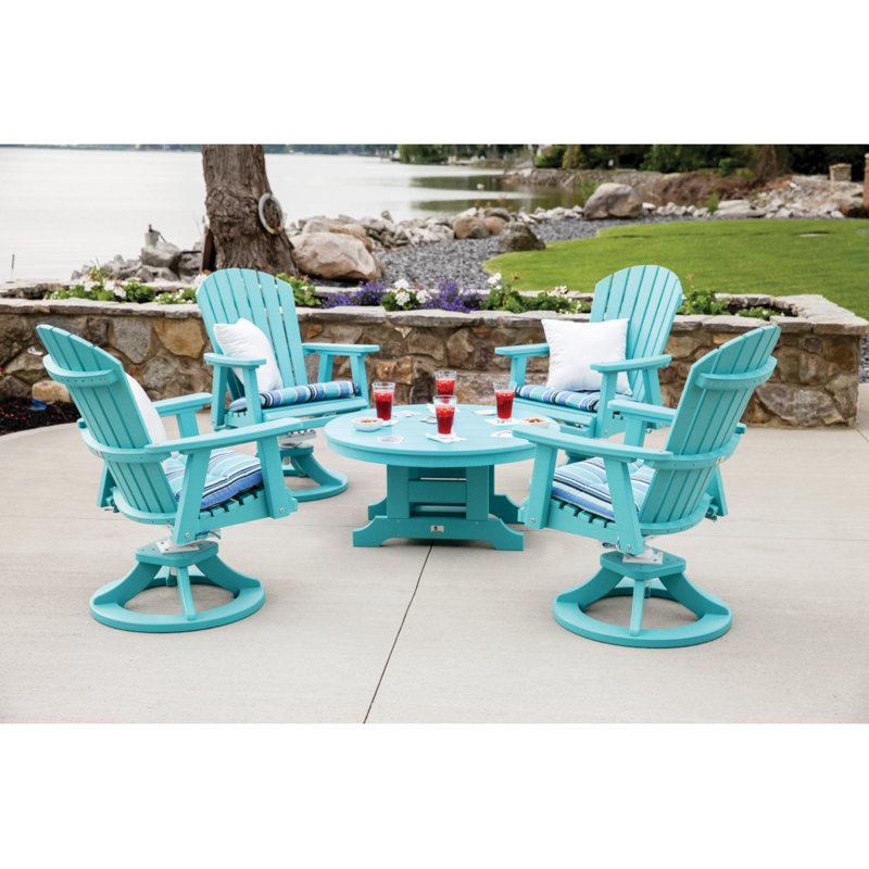 Chaise de salle à manger pivotante Decarri, Orange mangue