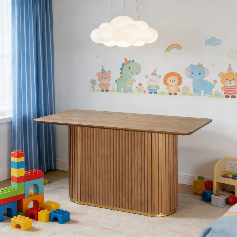 Table de salle à manger 31,5 po, Bois de frêne naturel