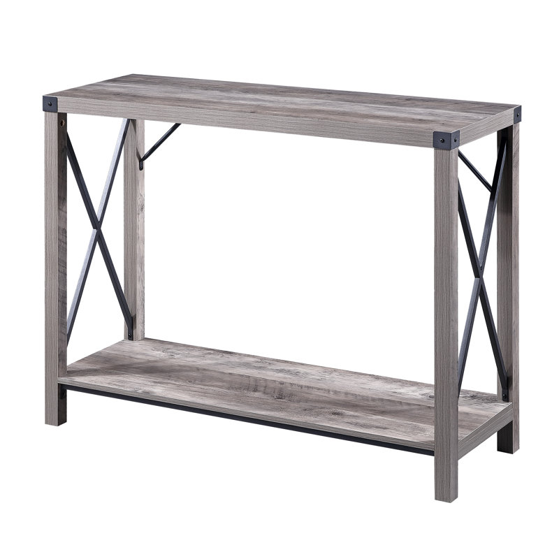 Ceianne 39.4" Console Table with Storage Shelf, Grey