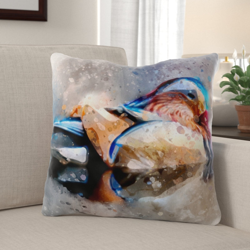 Coussin canard Trinidad, Microsuède, Intérieur