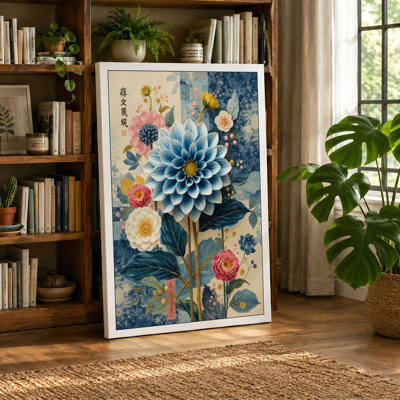 Dahlia Dreams Botanical - Wrapped Canvas