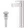 Single-Hole Single-handle Bathroom Faucet with Drain Assembly