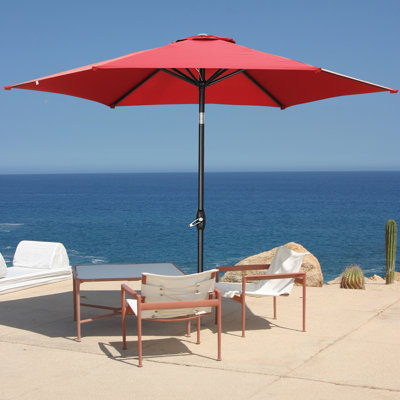 9ft Outdoor Patio Umbrellas with Tilt and Crank